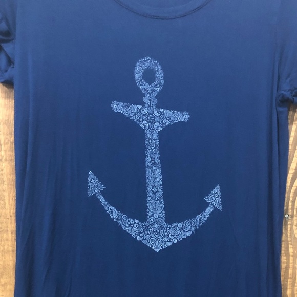 Cynthia Rowley size medium blue anchor dress - Picture 4 of 6